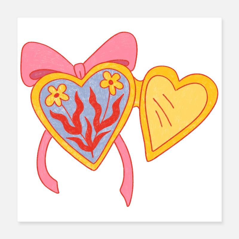 Open heart Poster 16" x 16" (40x40 cm)