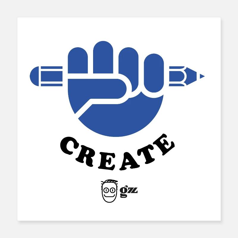 Create ! Dos Poster 40 x 40 cm
