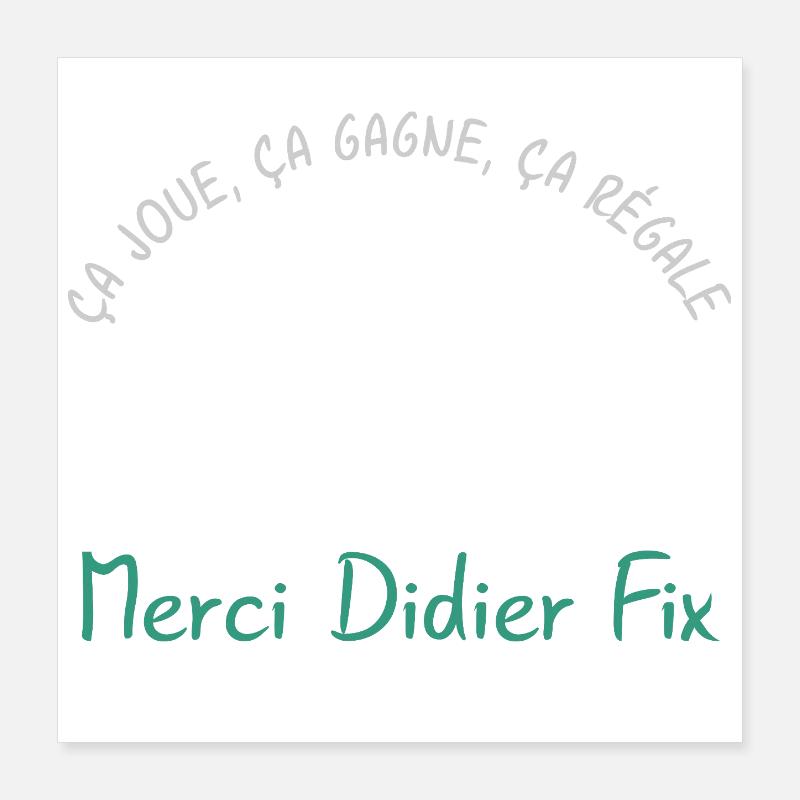 Ca_joue_ca_gagne_ca_regale Poster 40 x 40 cm