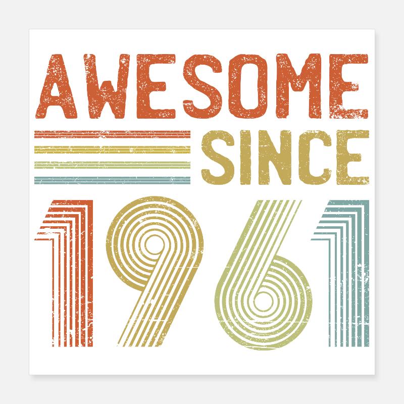 Retro 90s Inspired Colourful Typography Poster 16" x 16" (40x40 cm)