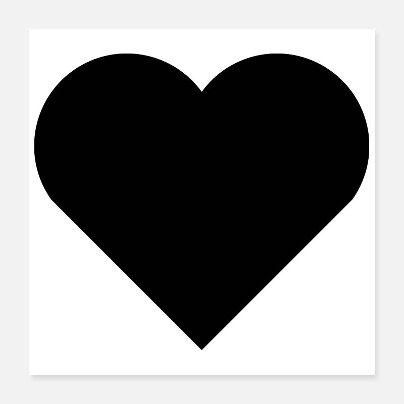 Heart Poster 16" x 16" (40x40 cm)