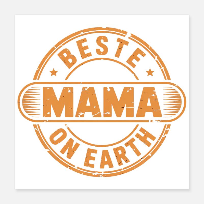 Beste Mama Muttertag Poster 40x40 cm