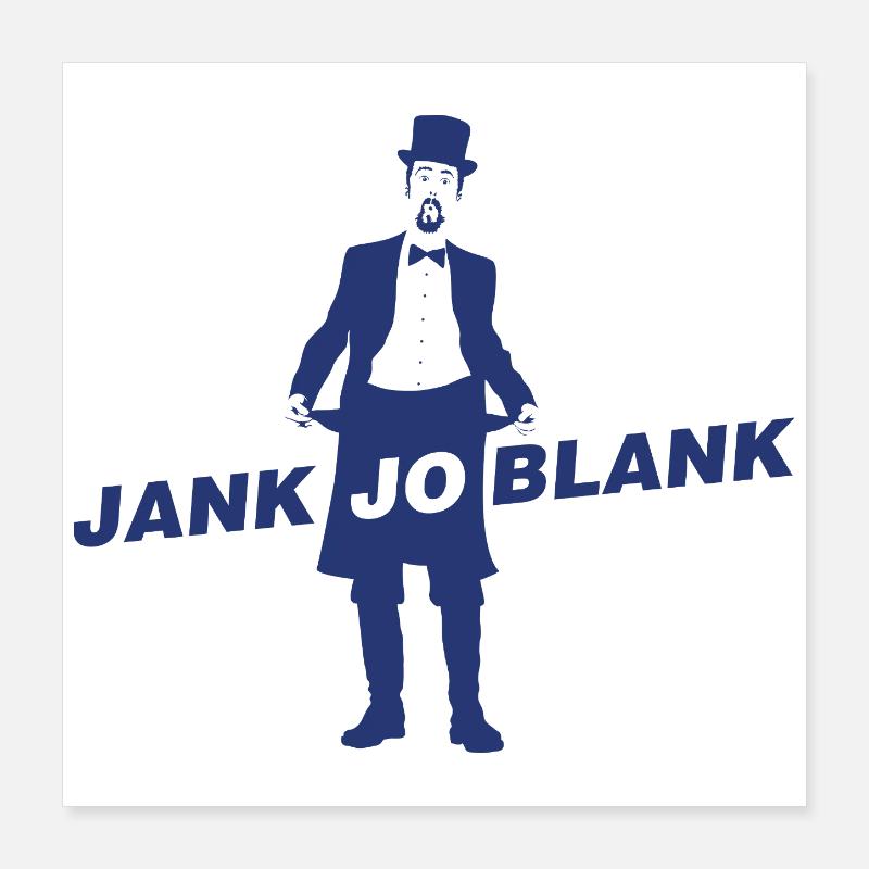 JANK JO BLANK Poster 40x40 cm