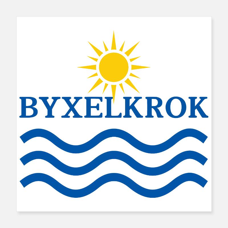 Crochet de pantalon Soleil et Vagues Poster 40 x 40 cm