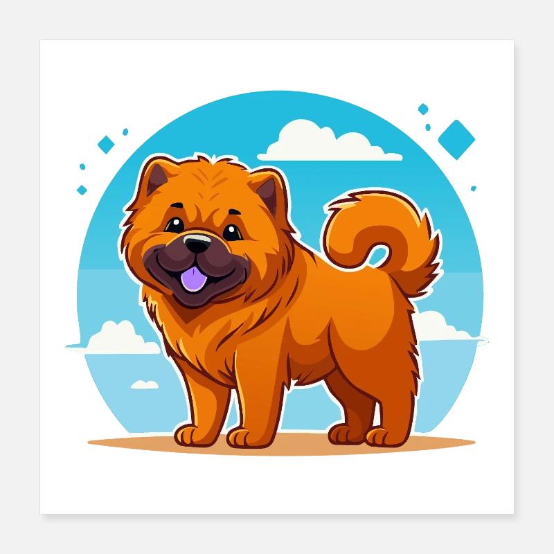 Chow-Chow (Comic) Poster 40x40 cm