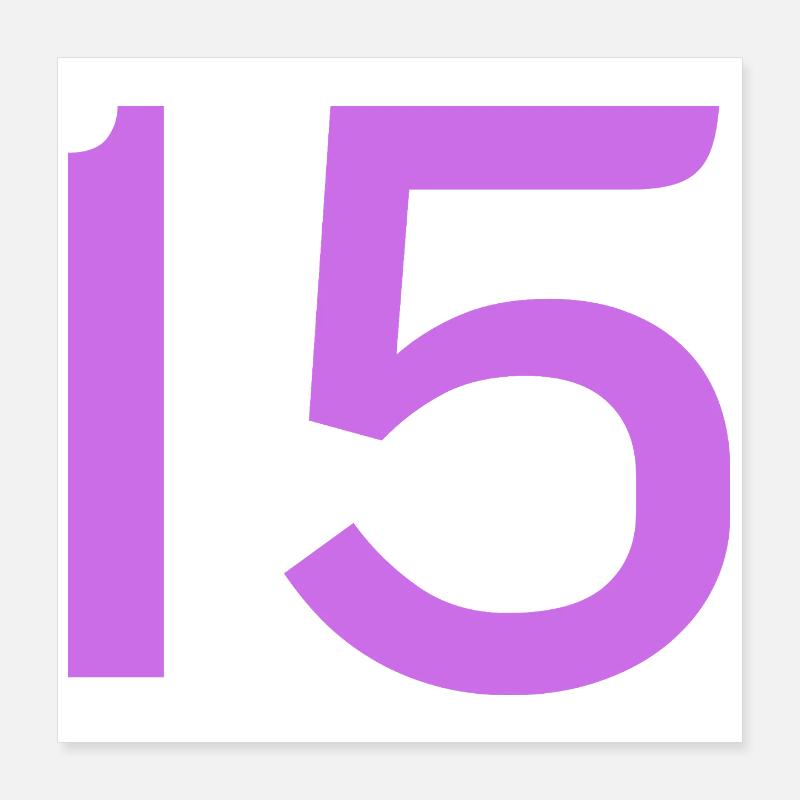 15 Poster 40x40 cm