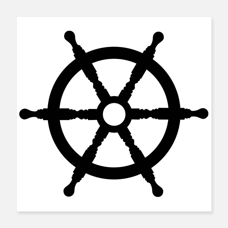 rudder Poster 16" x 16" (40x40 cm)