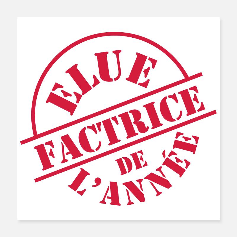 Factrice Poster 40 x 40 cm