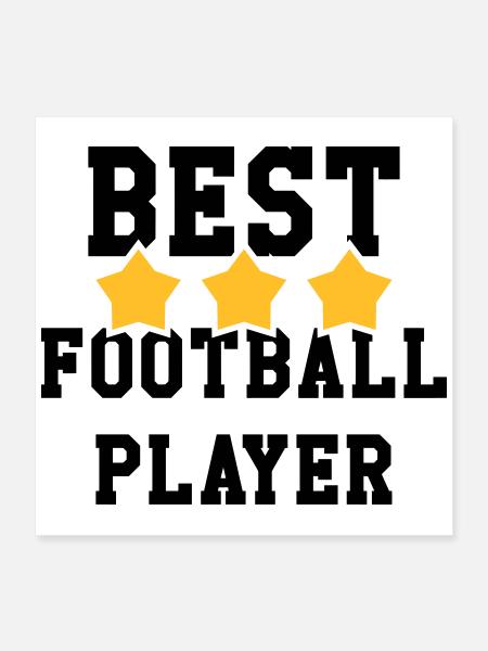 Football / Fußball / Soccer / Fútbol / Calcio - Poster 16" x 16" (40x40 cm) - white - Front