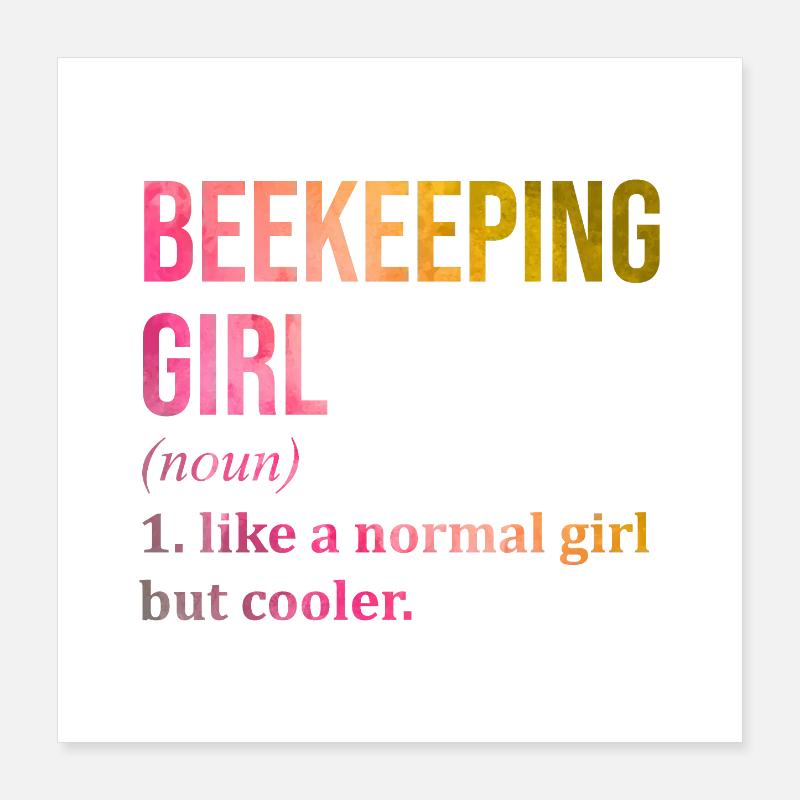 Beekeeper Poster 16" x 16" (40x40 cm)