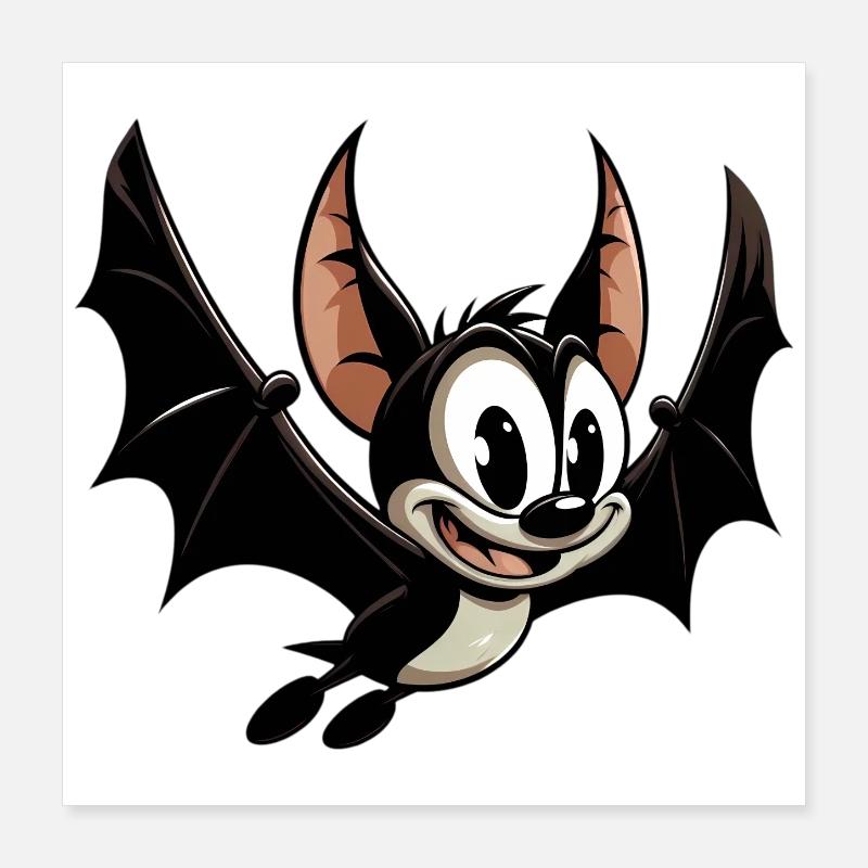 Bat Poster 16" x 16" (40x40 cm)