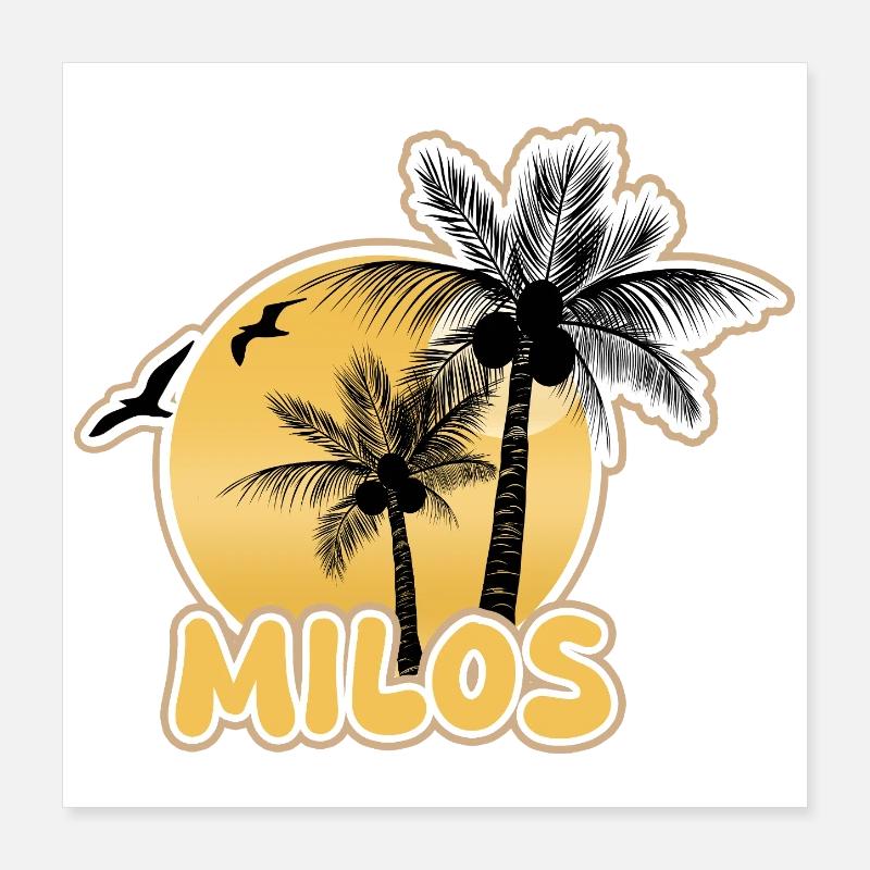Cadeau pour Milos Poster 40 x 40 cm