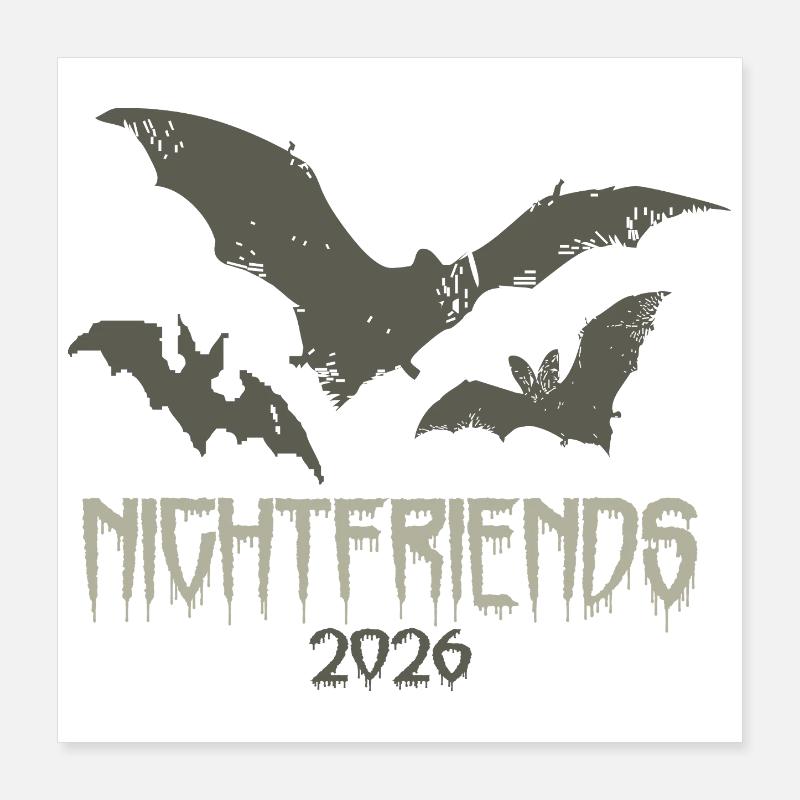 Nightfreands Poster 16" x 16" (40x40 cm)