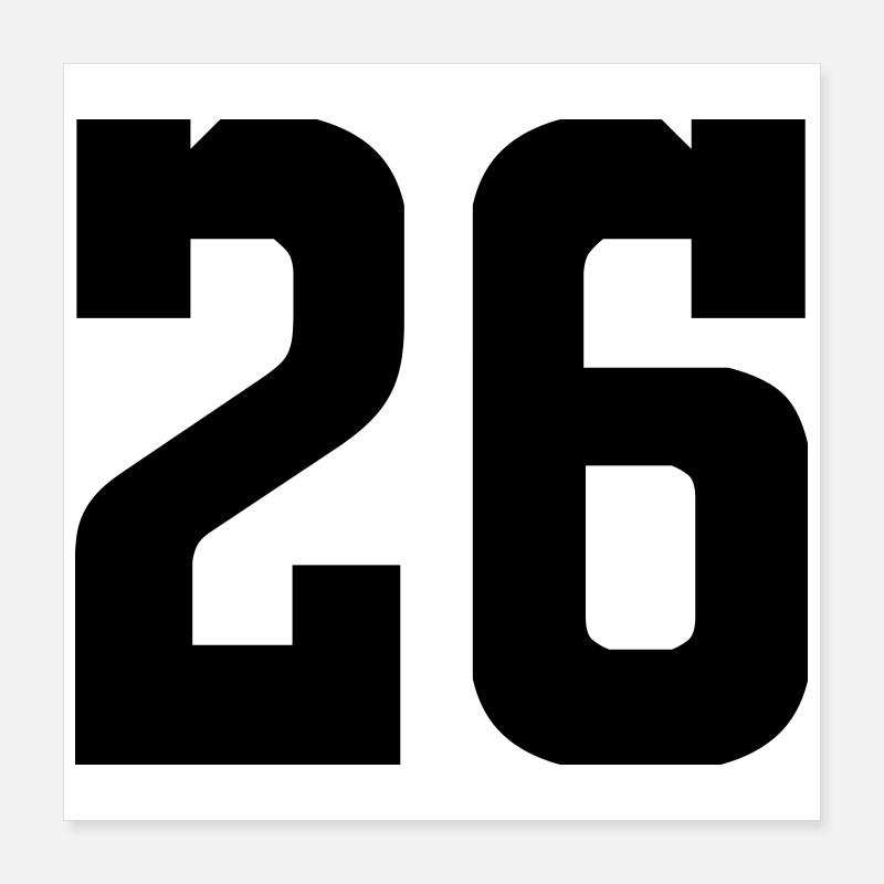 26 Poster 16" x 16" (40x40 cm)