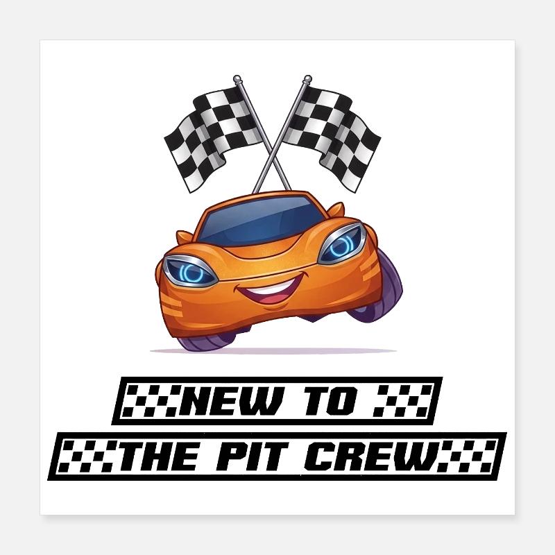 Neu in der Boxencrew Poster 40x40 cm