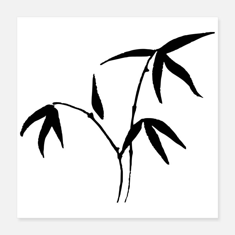 bamboo Poster 16" x 16" (40x40 cm)