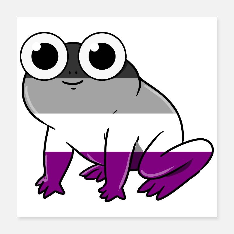 Grenouille Ace Pride Poster 40 x 40 cm