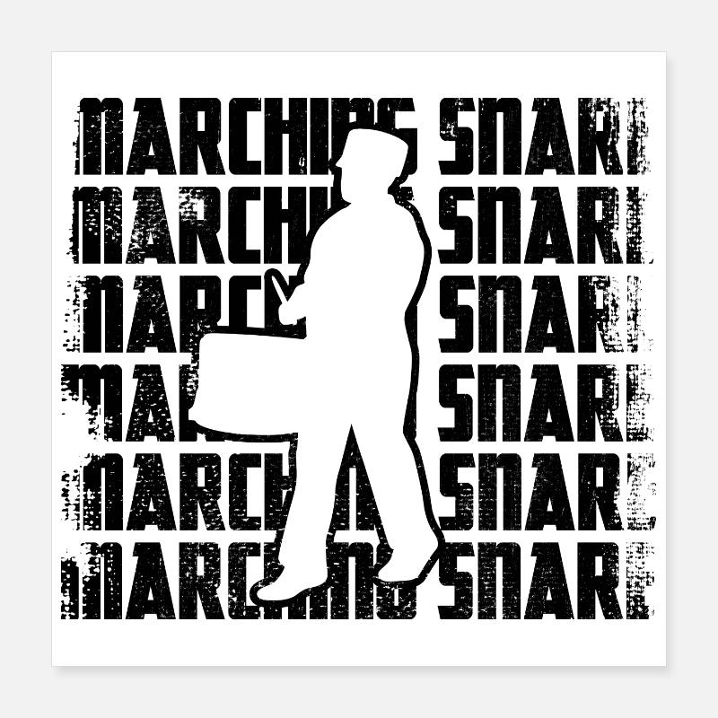 Marching drummers Poster 16" x 16" (40x40 cm)