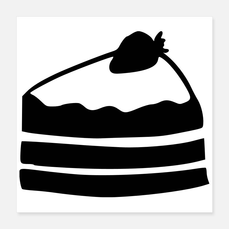 Du gâteau Poster 40 x 40 cm