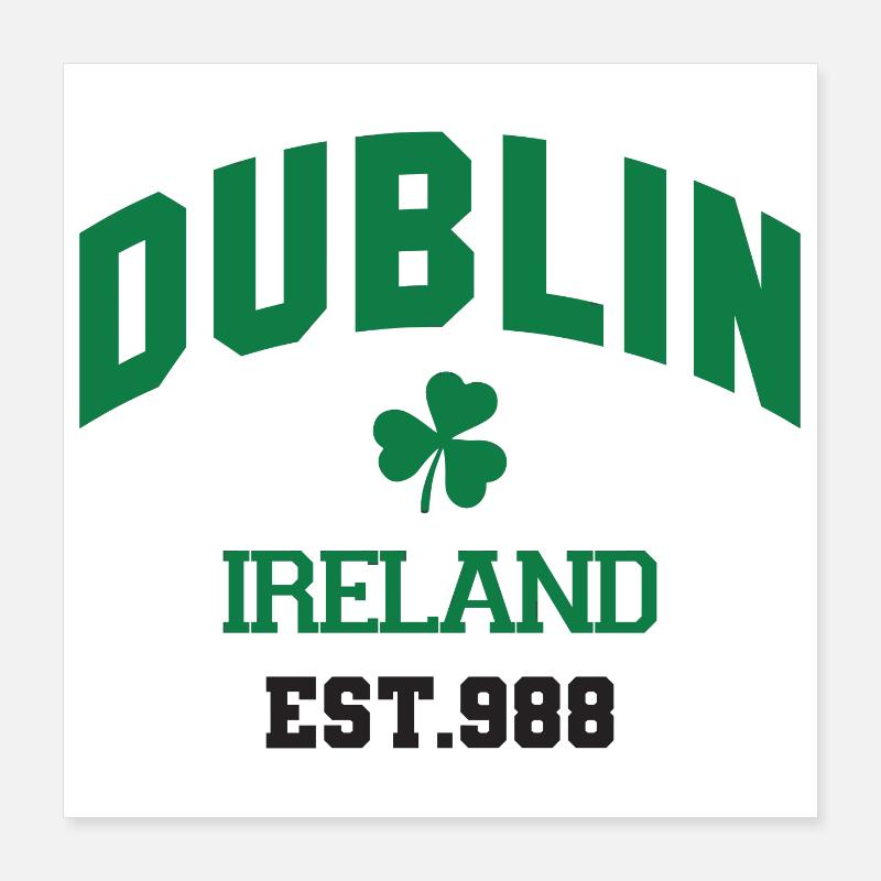 Dublin - Irlande Poster 40 x 40 cm