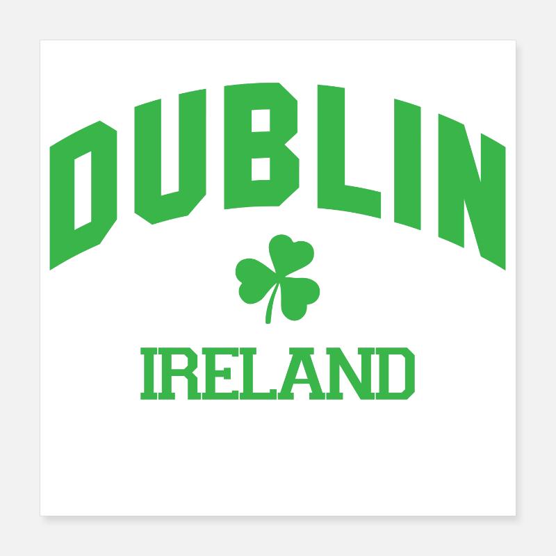 Dublin - Irland Poster 40x40 cm