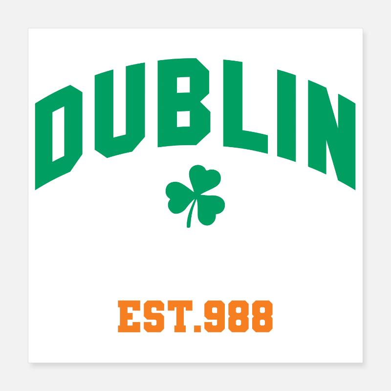 Dublin - Irlande Poster 40 x 40 cm