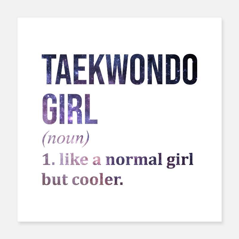Taekwondo Poster 16" x 16" (40x40 cm)