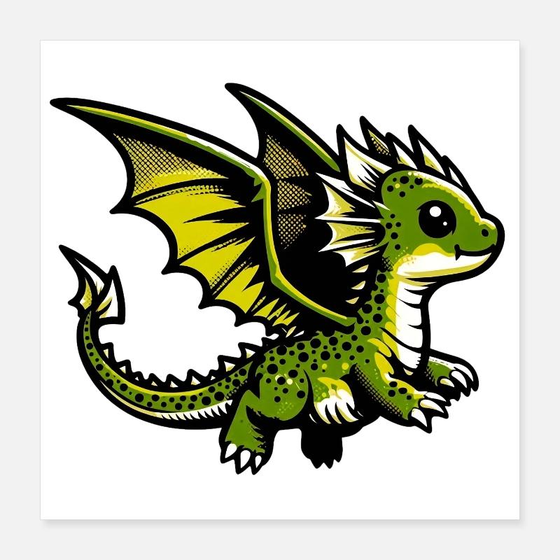 Dragon Poster 40 x 40 cm