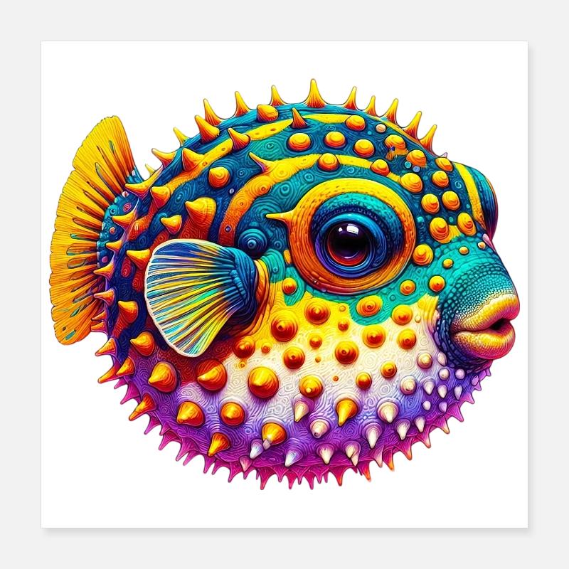 Blowfish Poster 16" x 16" (40x40 cm)