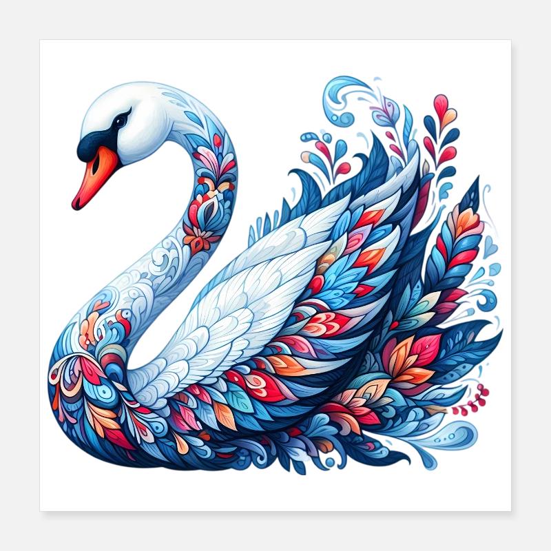 Cygne Poster 40 x 40 cm
