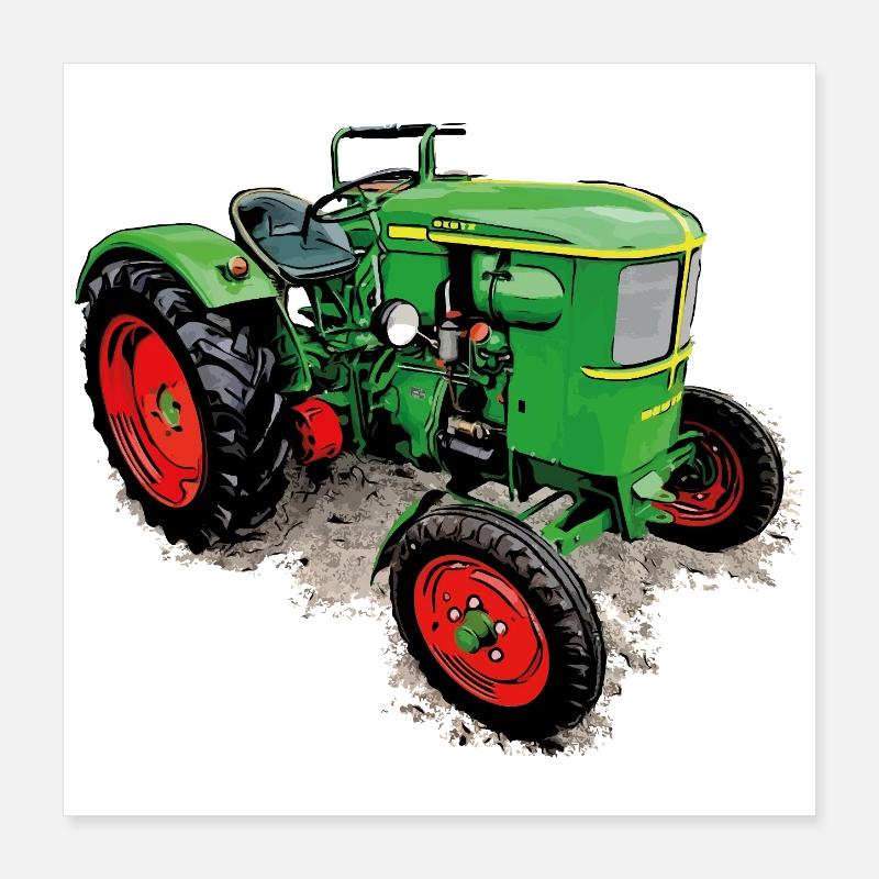 Legendary tractor classic Poster 16" x 16" (40x40 cm)