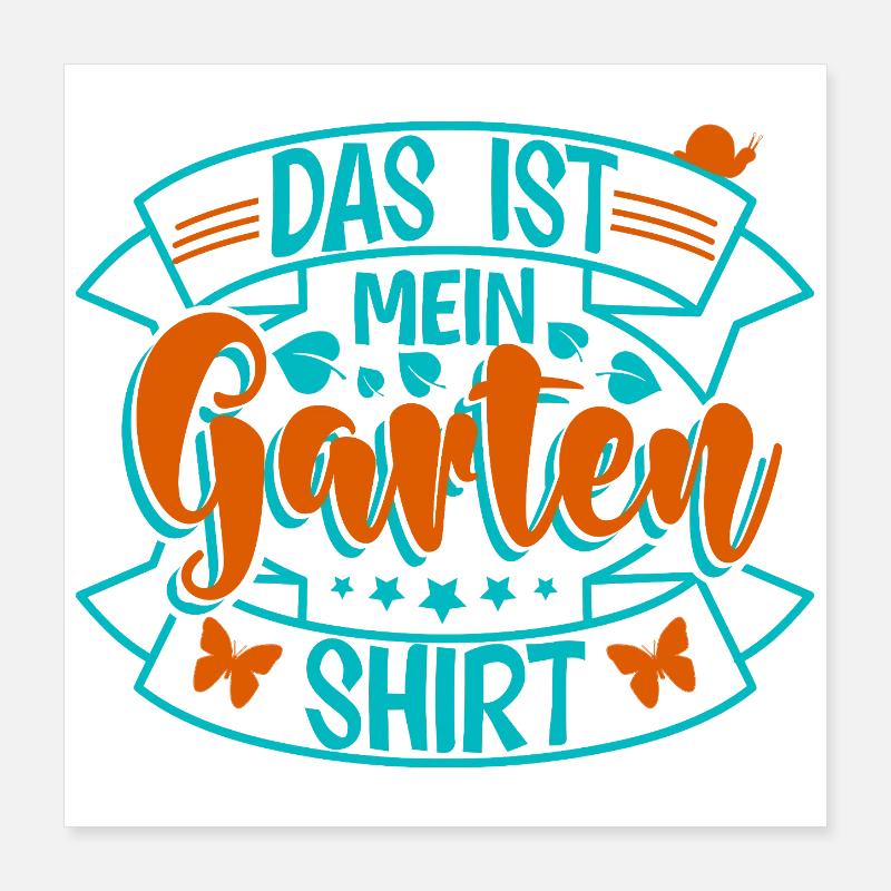 Garten  Poster 40x40 cm