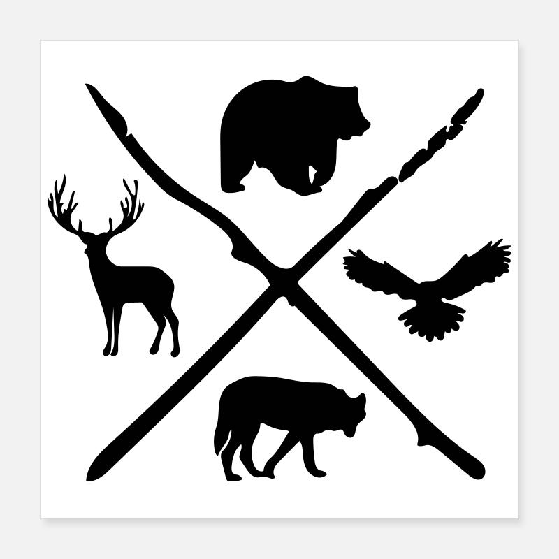 Animal Póster 40x40 cm