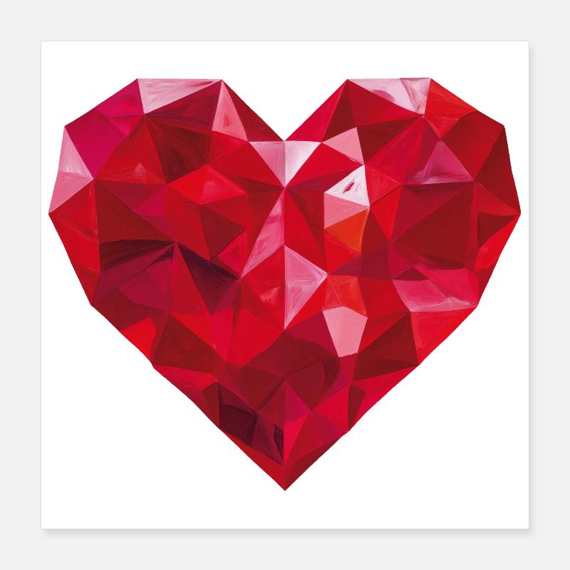 Cœur Poster 40 x 40 cm