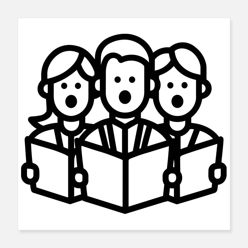 choir Poster 16" x 16" (40x40 cm)