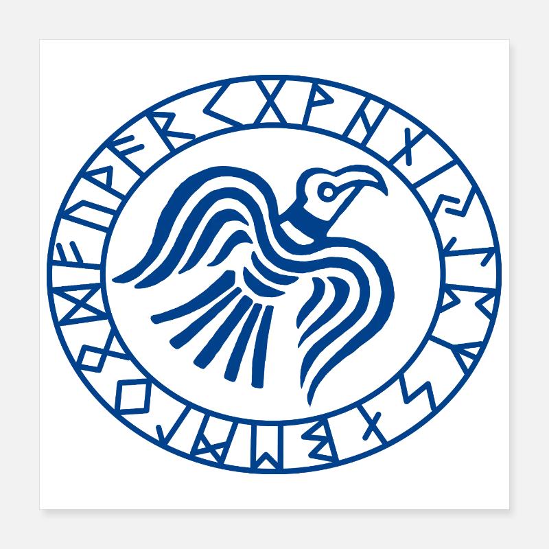 Viking Celtic Symbol Poster 16" x 16" (40x40 cm)