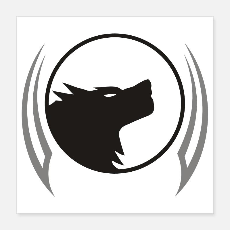 Wolf Poster 40 x 40 cm