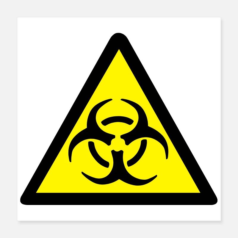 Avertissement Biohazard Poster 40 x 40 cm