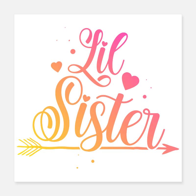 Petite soeur Poster 40 x 40 cm
