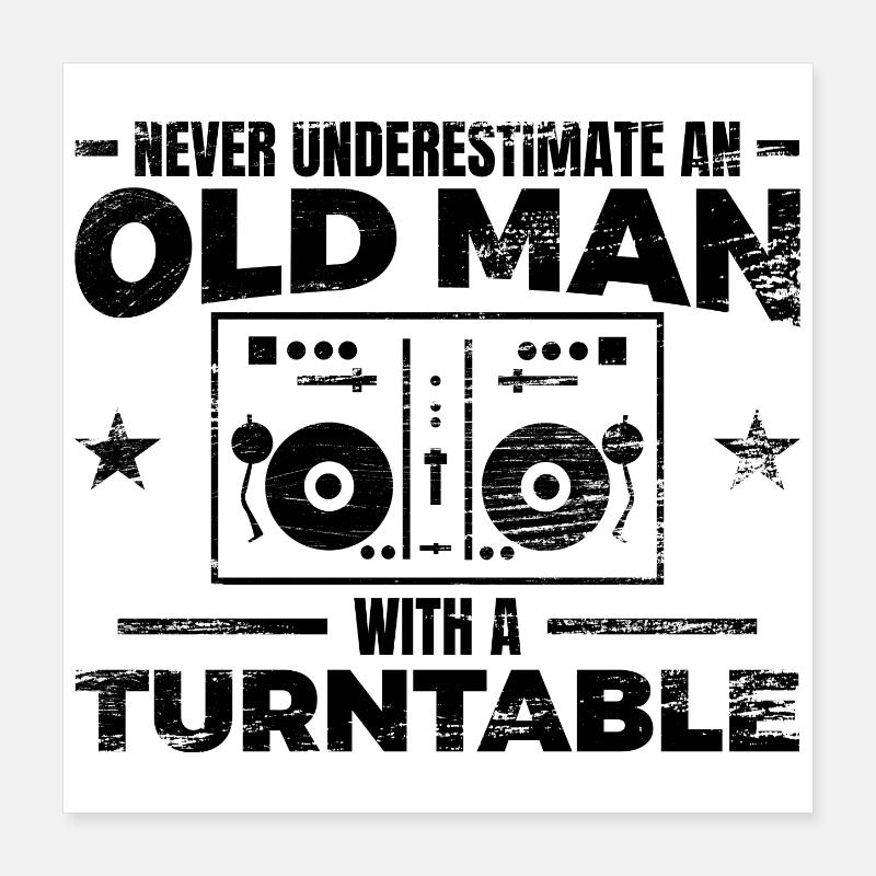 DJ Papa Póster 40x40 cm