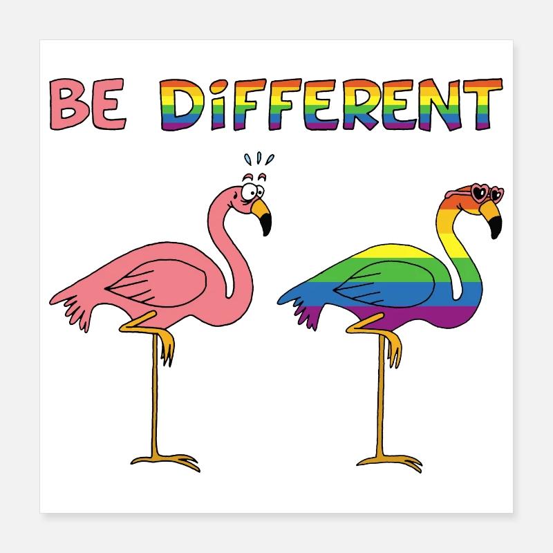 être différent Poster 40 x 40 cm