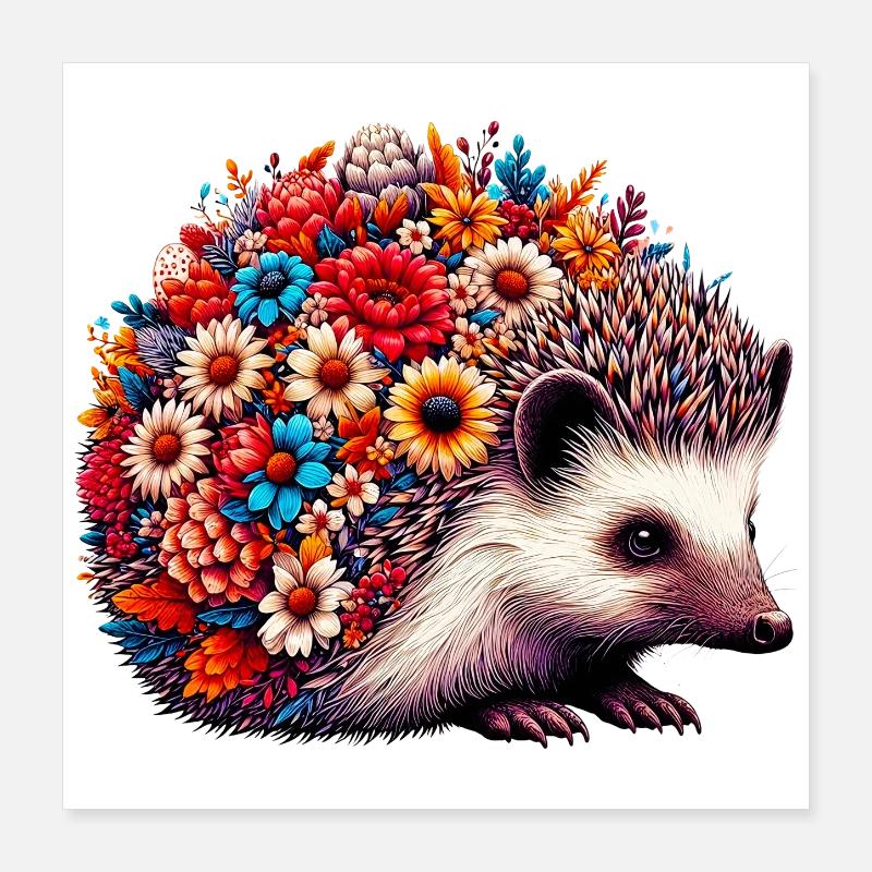 Igel Poster 40x40 cm