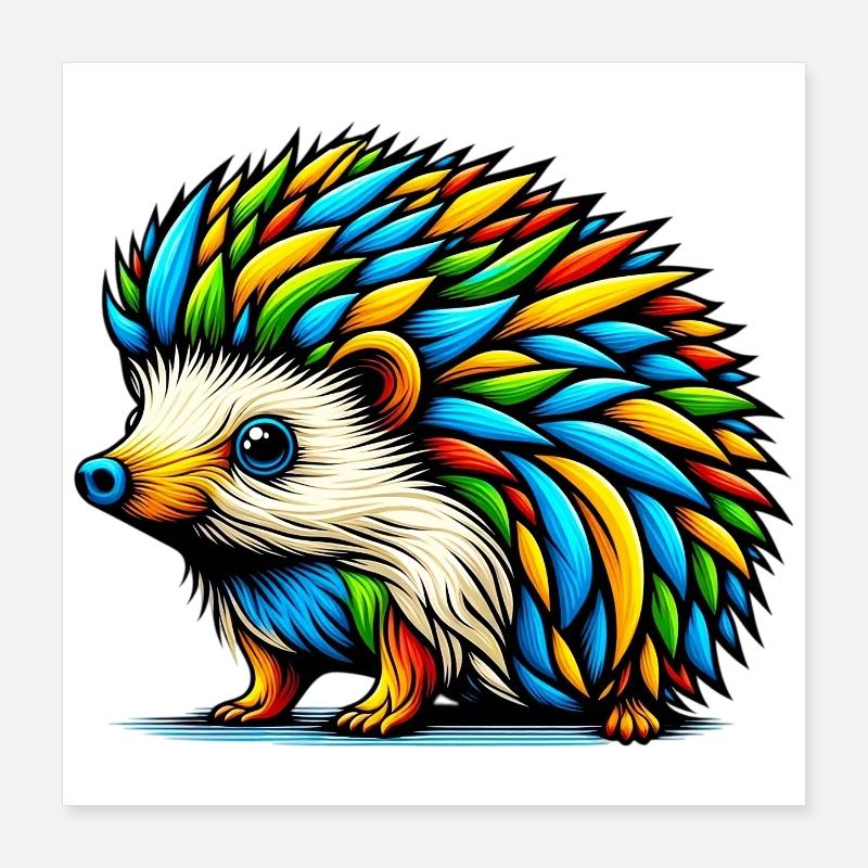 Igel Poster 40x40 cm