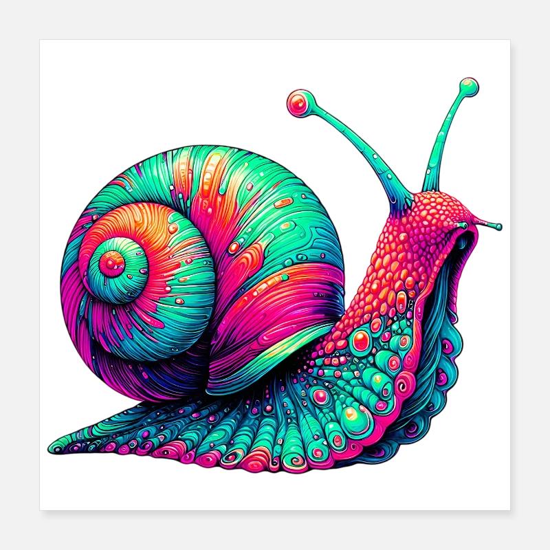 Escargot Poster 40 x 40 cm