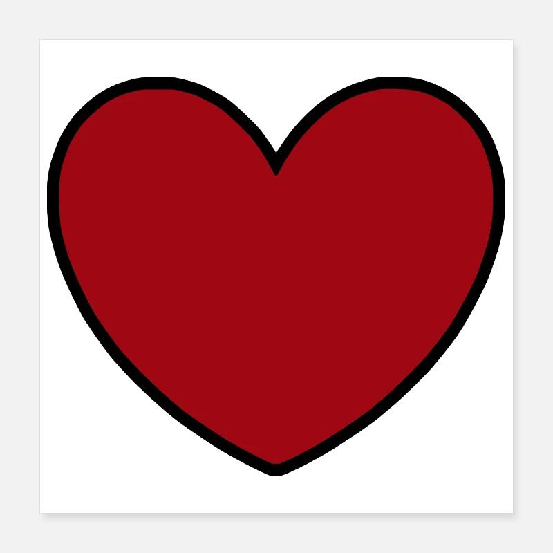 Cadeau rouge de la Saint-Valentin Poster 40 x 40 cm