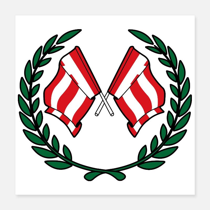 Eindhoven Victory Crest Poster 16" x 16" (40x40 cm)