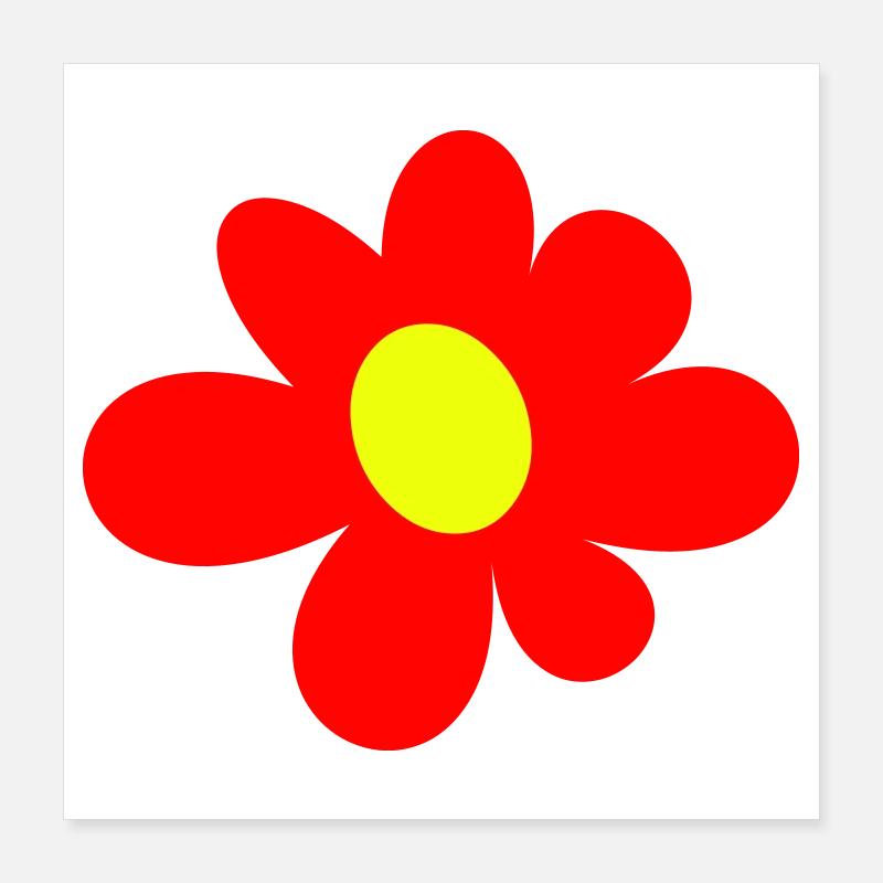 Blume Poster 40x40 cm