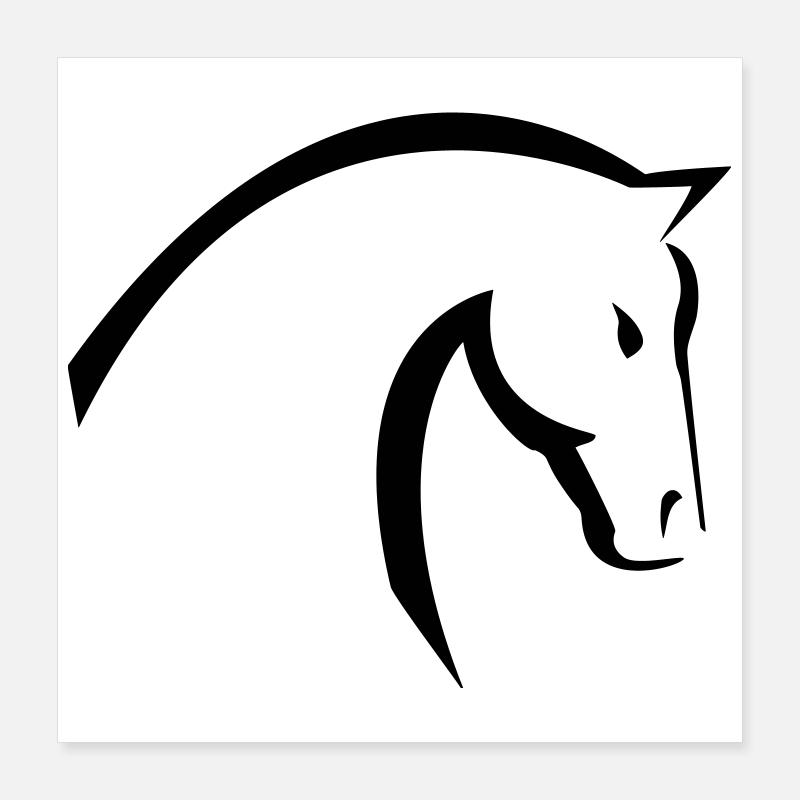 cheval Poster 40 x 40 cm