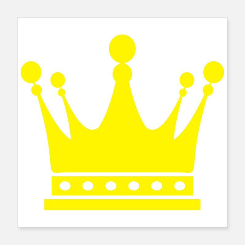 Krone / König / Crown / King Poster 40x40 cm