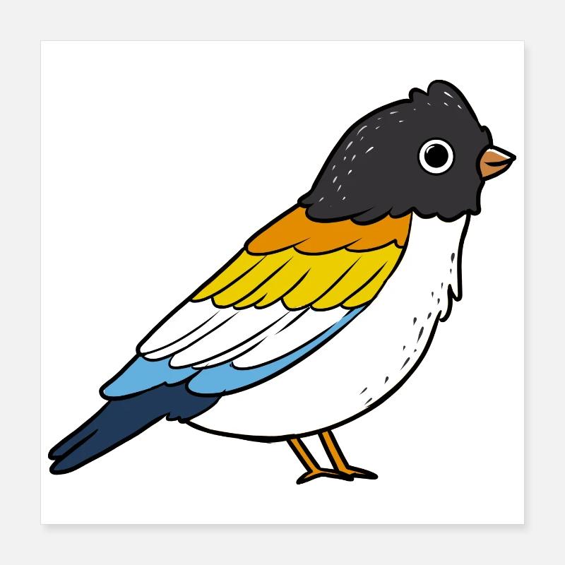Vogel Aroace Pride Poster 40x40 cm